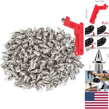 Rust-Resistant Stainless Steel Cross Country Spikes - 100 Pcs, Easy Installation