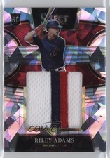 2022 Panini Select Rookie Jumbo Swatch Cracked Ice Prizm 25/25 Riley Adams 4f5