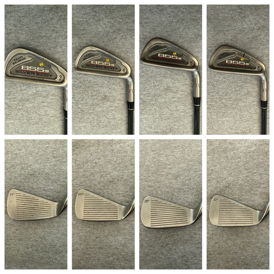 Tommy Armour 855s Silver Scot Iron Set 3-PW Graphite G Force 2 Stiff Flex Shafts - Image 4 of 4