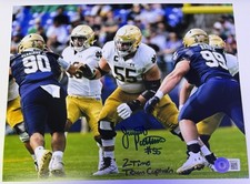 JARRETT PATTERSON Signed 8x10 Photo Notre Dame ‘2 Time Team Captain’ Beckett COA