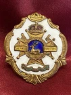 Beautiful WW1 Sherwood Foresters Notts & Derby Porcelain sweetheart Brooch w/pin