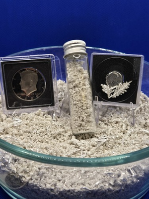 #ad ❄️Pure Silver Bullion 1 Troy Oz .9999 Pure Fine Silver Crystal quot;Double Refinequot; $85.00