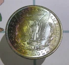 1882-O Uncirculated Morgan Silver Dollar Nearly Full Toning Reverse Awesome $1