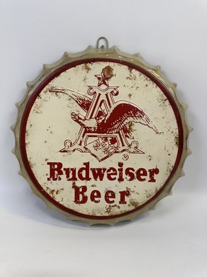 Budweiser Bier Kronkorken Wandschild/Plakette