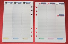 tipome.com Ricarica / Ricambio Agenda con 6 Anelli Formato A5 15x20cm (Calendari