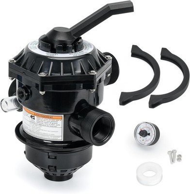 262506 1-1/2-Inch 6-Way Clamp Style Valve Compatible with pentair Multiport Valv