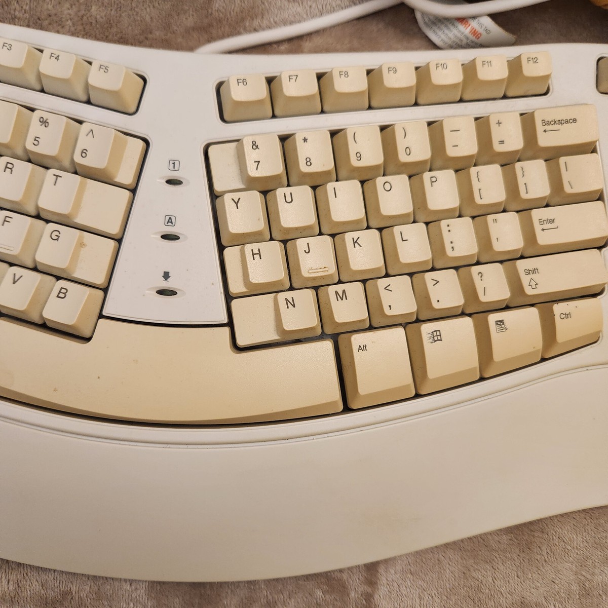 Vintage Microsoft Natural Keyboard PS/2 FRANCAIS AZERTY Windows 277391470471 Vintage Microsoft Natural Keyboard PS/2 FRANCAIS AZERTY Windows 277391470471