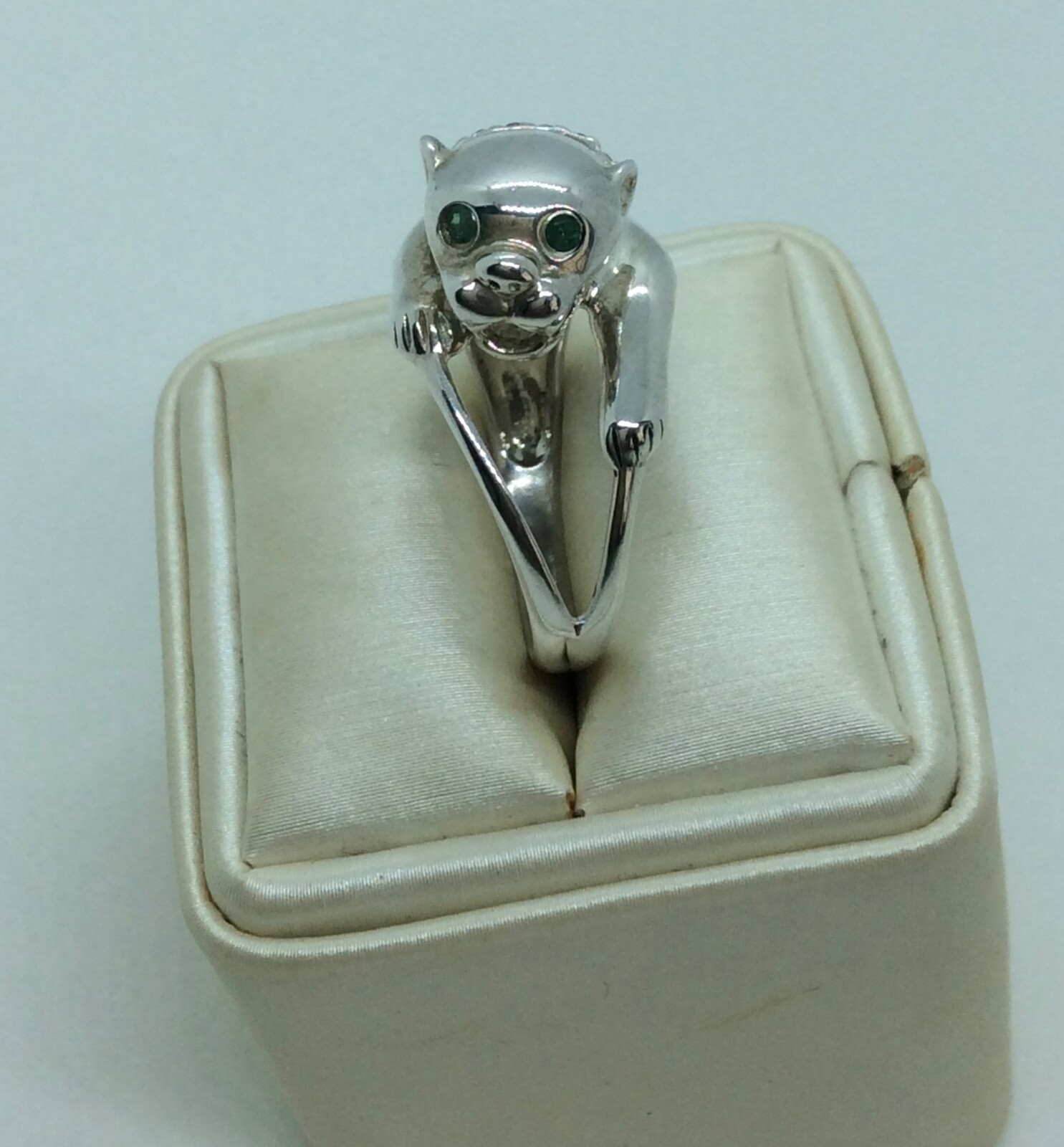 Large Monkey Dome Statement Ring. Solid Sterling … - image 3