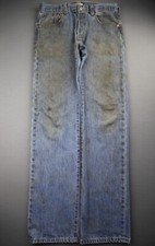 Vintage Men's 2009 Levi's Button Fly 501 Jeans Straight Distressed Size 32x34