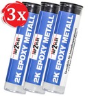 3 xTop2Glue 2K Epoxidkitt für Schnellreparaturen Kaltmetall Knetmetall Haftstahl