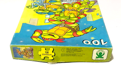 VINTAGE ZITA TOYS TEENAGE NINJA MUTANT TURTLES PUZZLE 100 PCS