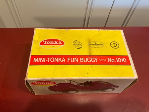 Vintage Mini Tonka acciaio pressato viola Beach Dune Fun Buggy #1010 con scatola 7". - Foto 17 di 19