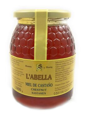 Edelkastanienhonig aus Spanien - beste Qualität - reines Naturprodukt - im Glas