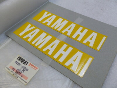 a Yamaha FZR1000 FZR600 FZR500 FJ1200 Fuel Tank Decal x2 NOS