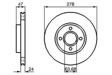  BOSCH Bremsscheibe 0 986 478 427 FORD COUGAR MONDEO SCORPIO FORD COUGAR 