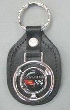 Corvette C3 2248 Steering Wheel Bow Tie Leather Key Ring 1979 1980 1981 Corvette C3 2248 Steering Wheel Bow Tie Leather Key Ring 1979 1980 1981