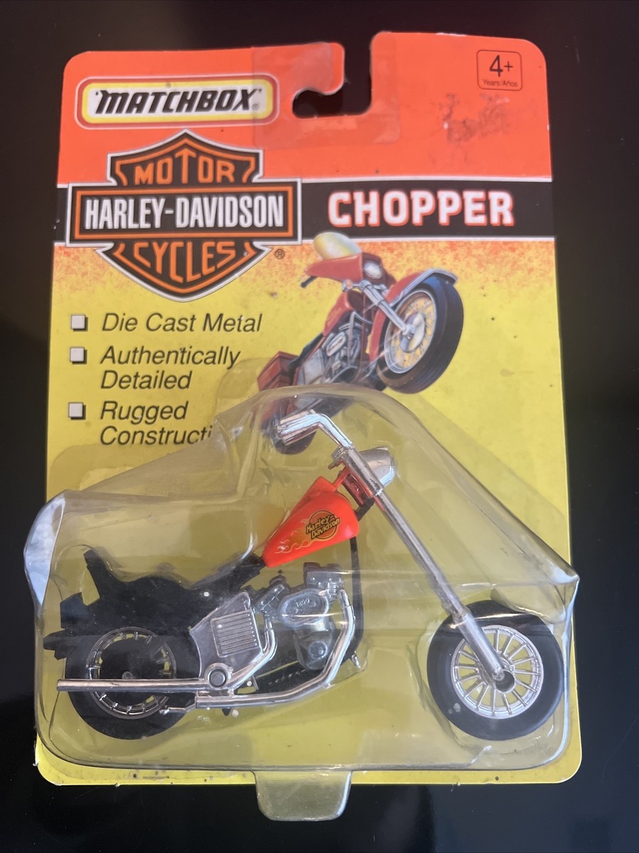 1993 Matchbox Harley Davidson Motorcycle Chopper #76256 Diecast
