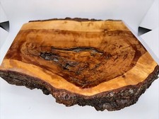 HAND CARVED LIVE EDGE WOODEN BOWL BY U.P. BOWLS BY TOM DENNIS 11" X 9" X 3"