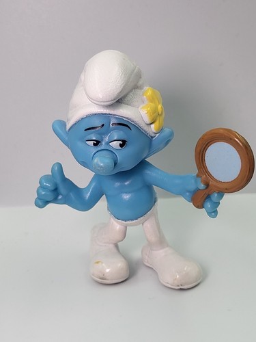 Figurine McDonald's Schtroumpf Grognon - Édition 2013, Occasion Très Bon état