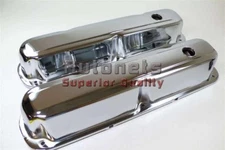 Small Block Mopar Chrome Valve Covers - 273 318 340 360 Dodge Plymouth Chrysler