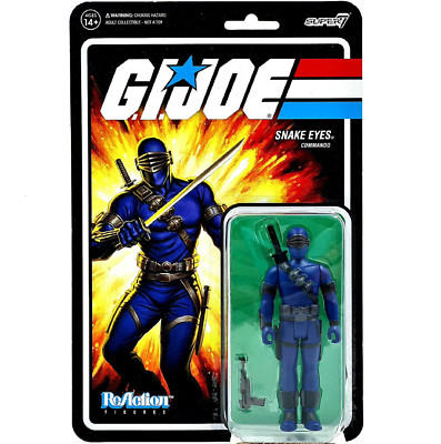 SNAKE EYES COMMANDO | G.I. JOE REACTION FIGURE NEU OVP | ca. 10cm SUPER7 GI 2021