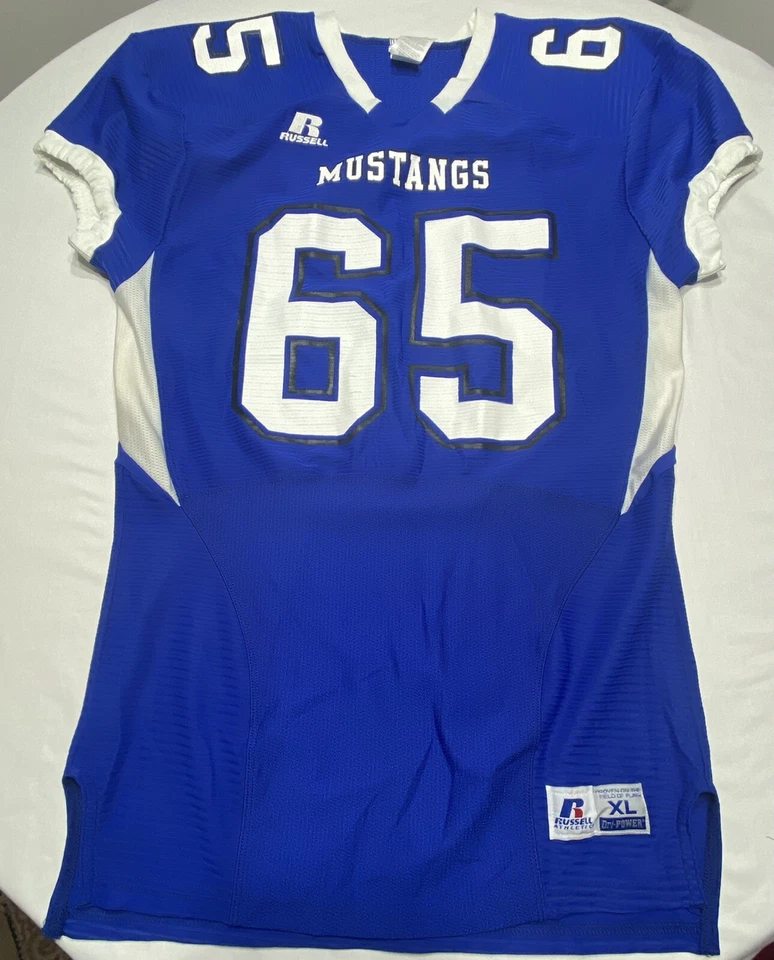 Russell Athletic Dri-Power Stretch Compression Fit S65XCNK MUSTANGS 65 SIZE XL - Image 2 of 4