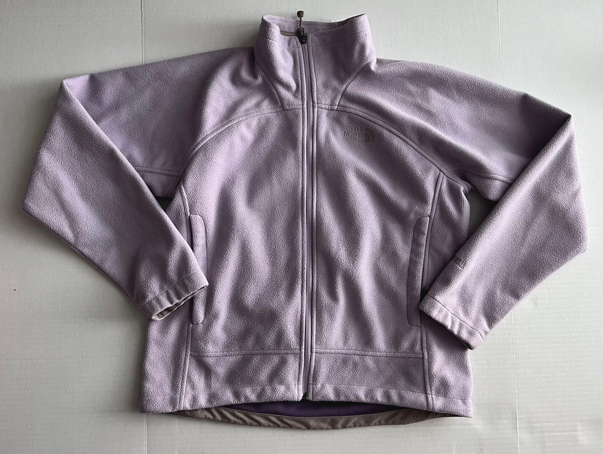 Light purple north face fleece online