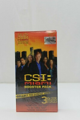 CSI=Miami Booster Pack 3 Crime Stories Game NIP