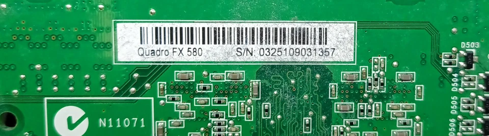 NVIDIA Quadro FX 580 Video Card - 0,5GB - 2560x1600 - GDDR3 - PCI Express X 16 - Image 4 of 4