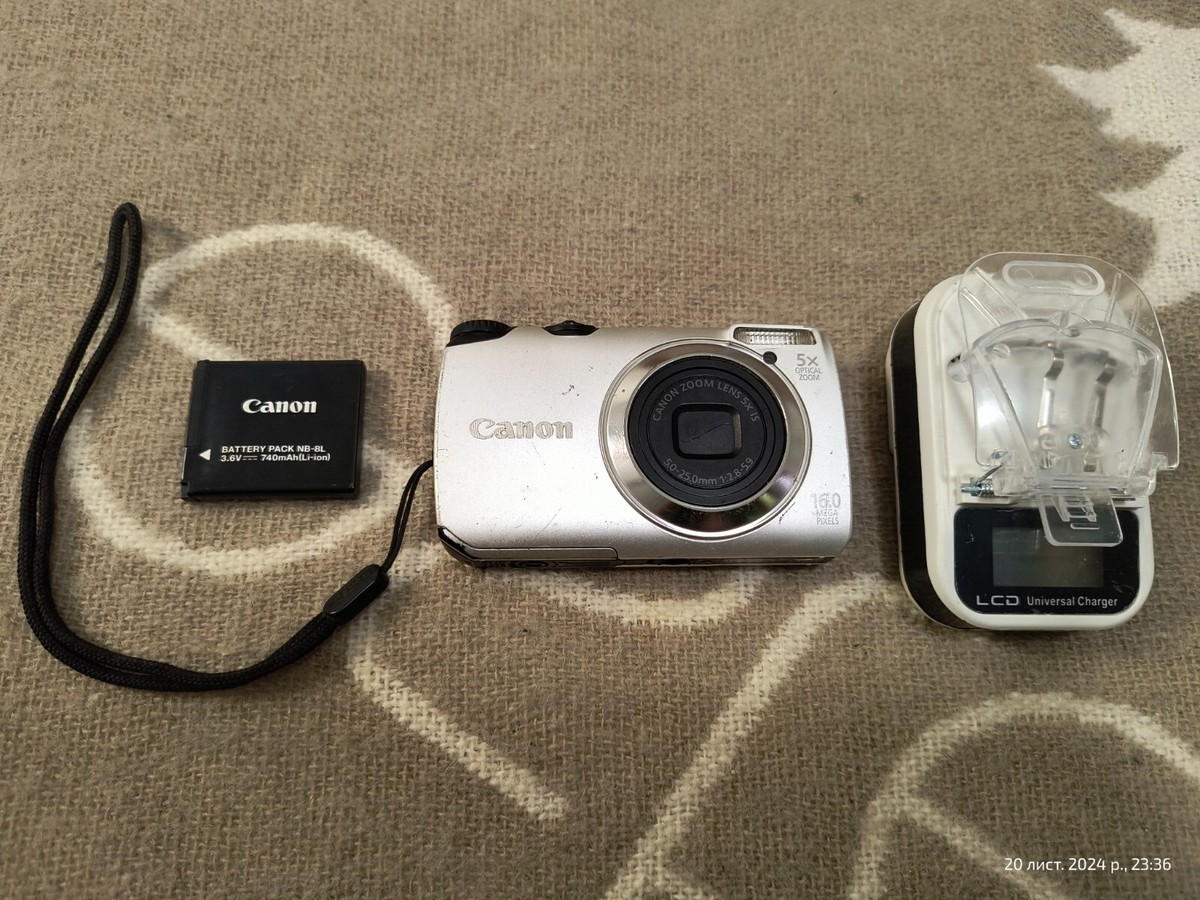 Canon PowerShot A3300 IS 16.0MP Digital Camera - Silver Fully 