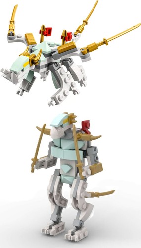 new LEGO NINJAGO Core Ice Dragon Creature polybag (two assembly options)