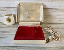Lady Schick Women's Vintage Jewel Shaver w/ Cord and Brush Portable in Box 