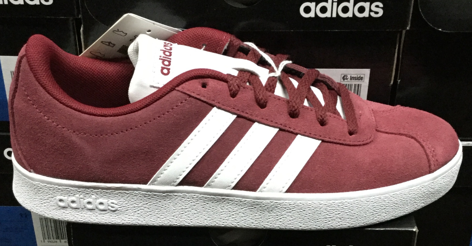 adidas vl court 2.0 burgundy