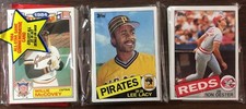 1985 TOPPS Rack Pack WILLIE McCOVEY, RON OESTER, MIKE CALDWELL, JACOBY Showing