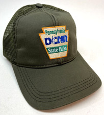 NEW! PENNSYLVANIA DCNR STATE PARKS HAT MADE IN USA OLIVE ONE SIZE FITS ALL TS
