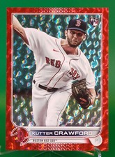 2022 Topps Series 2 Baseball Kutter Crawford Red Foilboard Rookie /199 #645 RC