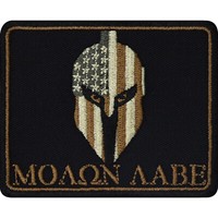 "Tactical Morale Patches AufnäHer \"Molon Labe\" MilitäR Tactical Patch 75X60Mm"