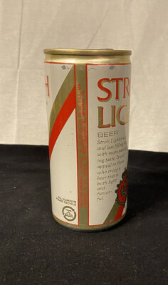 Vintage Stroh Light Beer Can Aluminium 12 oz Opened Collectable