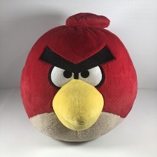 Angry Birds Red Bird Stuffed Plush Large 9" No Sound Commonwealth Stuffed Animal