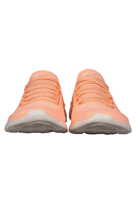 APL TechLoom Breeze Neon Peach Unisex APL Knit Techloom Breeze Trainers Sneakers White + Magenta +  main image 3