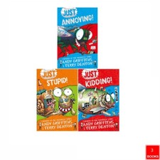 Just Series Books 1 - 3 Collection Set by Andy Griffiths Just Kidding,Just Stupi
