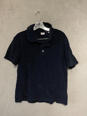 NN07 No Nationality Polo Shirt Mens Size Small Joey Terry Towelling Polo Shirt