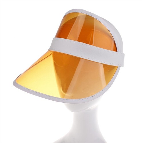 UV-Proof Visor Cap Outdoor Empty Top Hat Summer Unisex Transparent Plastic - Picture 8 of 24