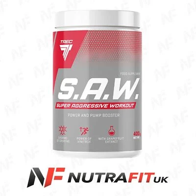 TREC NUTRITION SAW creatine pre-workout power pump energy booster powder