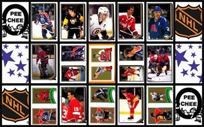 1987 O-Pee-Chee NHL Hockey Yearbook Sticker Complete Set of 255 + Bonus Wrapper