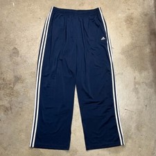 Vintage Adidas Sweatpants Navy Blue 3 stripes 2XL loose baggy