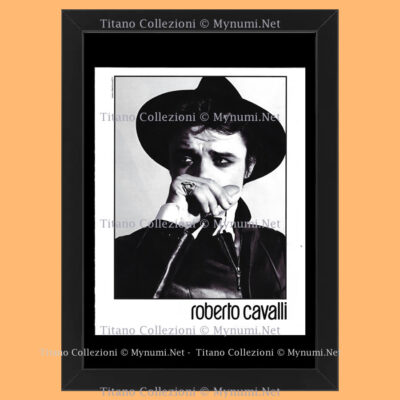 00er Jahre * Original Werbung ''Roberto Cavalli, Mann mit Hut und Ring''