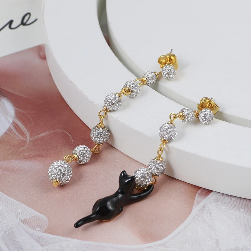 Cat earrings kate spade deals