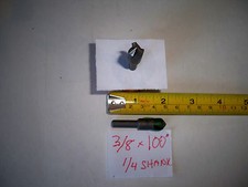 3/8" X 100 DEGREE HIGH SPEED STEEL 3 FLUTE COUNTERSINK 1/4" SHANK MADE IN USA