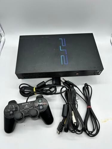 Sony PlayStation 2 Black SCPH-30000 NTSC-J Console with Controller and Cable - Fully Working  
